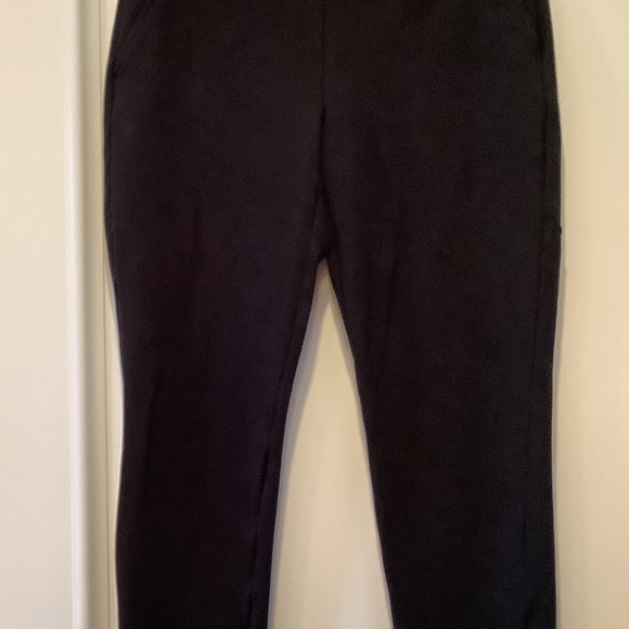 Cabi 5866 Black Pants Size 6 Banded Waist Cropped Trousers Minimalist - Picture 4 of 16